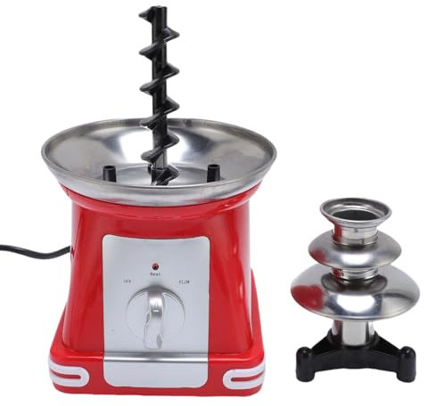 Machine de Fontaine de Chocolat en Acier Inoxydable au Chocolat électrique 3 Niveaux, Chocolate Melter Cheese Plus Chaude Fondue électrique pour les Mariages Anniversaires Parties Centre Central