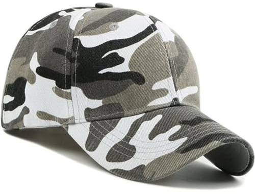 ZHAOYCSH Camouflage Baseballmütze - Camouflage-Kappe Unisex, Verstellbare Baseballkappen für Damen & Herren (55-61cm), Atmungsaktive Schirmmütze für Outdoor, Strand und Alltag im Frühling/Sommer