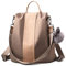 CHARMORE Damen Rucksack Wasserdichte Nylon Schultaschen Anti-Diebstahl Tagesrucksack Schultertaschen (Medium, Braun-1)