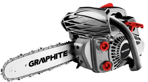 GRAPHITE 58G950 Ergonomische Benzin-Kettensäge 0,9 kW Blockbandsäge 1,22 PS 30,5 cm Stange automatischen Bremse Oregon Kette, Schulterriemen