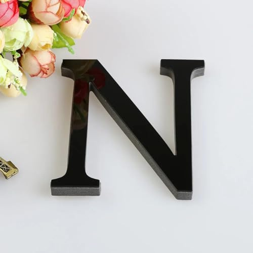 homeemoh 3D Acrylic Alphabet, Self-Adhesive Mirror Wall Stickers Letter
