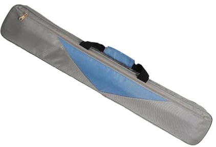 LeeQinersw Housse pour Queue de Billard Sac de Transport Mallette de Stockage Étui Portable pour 7 Queues 1/2 Léger Approprié pour Le Rangement à Domicile et Les, Gris