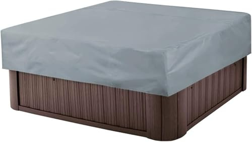 Zhanhai Copertura protettiva quadrata per vasche idromassaggio, antipolvere e impermeabile, protezione per piscine e esterni, 220 x 220 x 30 cm