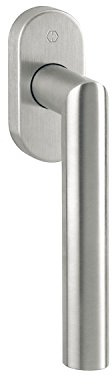 HOPPE 10763520 Fenstergriff Amsterdam-Secustik, VK 7 x 32-42 mm, Edst. matt