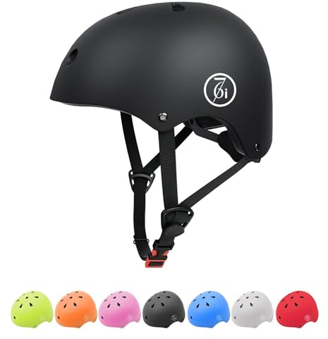 67i Bike Helmet for Adults Scooter Skateboard Helmet Cycling Bicycle Helmets for Men Women Youth Lightweight Adjustable for Multi-Sports Skateboarding with 11 Vents (L, Black)