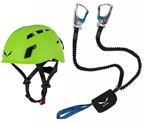 SALEWA Klettersteigset Premium Attac und Toxo 3.0 Helm