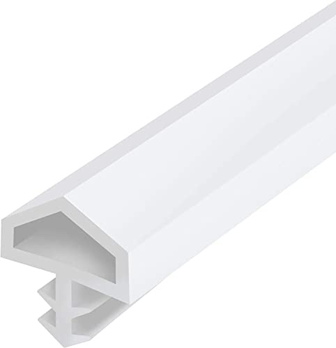 cyclingcolors Joint d'isolation porte intérieure blanc 10mm x 5,5mm Calfeutrage Rainure Garniture Isolant Protection Etanchéité Profil Thermique Flexible Souple (longueur 2m)