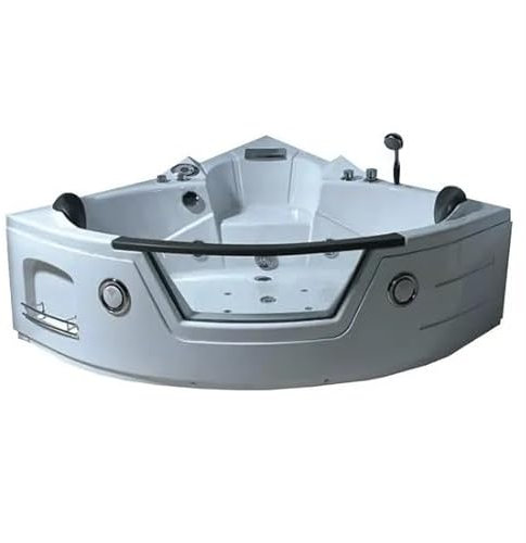 Bagno Italia Bañera de hidromasaje para dos personas 150 x 150 cm 12 chorros cromoterapia radio