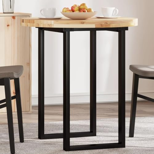 Homgoday Tischplatte Ersatztischplatte Holztischplatte Ersatzplatte Holz Platte für Beistelltisch Couchtisch Bartisch Rund Ø70x4 cm Massivholz Akazie