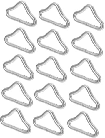 TOYANDONA 60pcs Triangle Buckles Replaceable Trampoline Parts Portable Trampoline Rings Outdoor Boys and Girls Plaything Buckles Diy Supply Connect Accessories