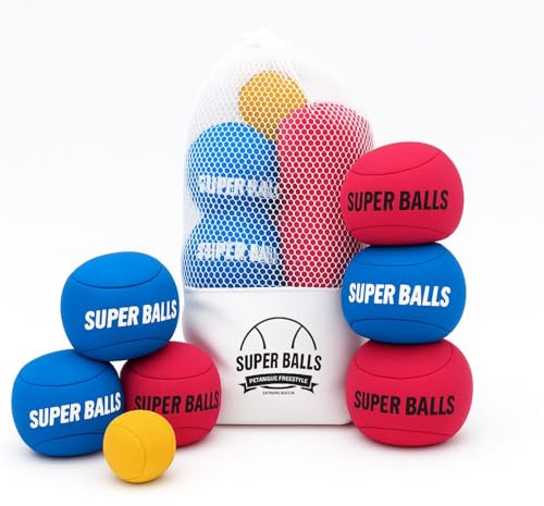 SUPERBALLS – Il gioco di bocce Freestyle Extreme Boccia per tutti i terreni - Rosso & Blu