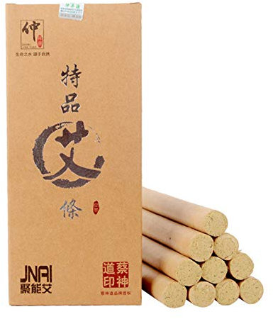 Moxa Roll Sticks 10 pcs, Reine Natürliche Handgemachte Moxa Rolls Chinesische Traditionelle Moxibustion, für ältere Menschen, Frauen, Kinder (Moxibustion Rolls)
