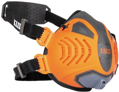 Klein Tools 60553 Reusable P100 Half-Mask Respirator with Replaceable Filters for Dust, Metal Fumes, and Oil Mist, S/M