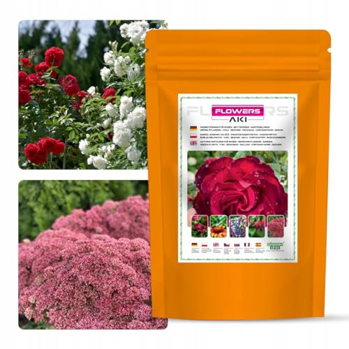 GREEN ORO FLOWERS AKI 1,5kg Engrais d'automne adapté aux roses, fleurs et plantes ornementales