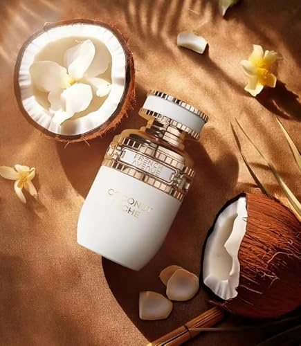 Fragrance World Coconut Leche Eau de Parfum für Frauen 80ml - Langanhaltendes Parfüm mit Kokosnuss und Vanille für Damen,