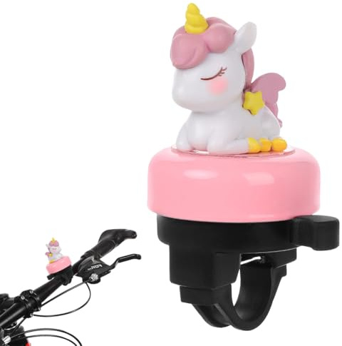 KIRZAX Barncykel Enhörning Ringklocka, för Tjejer, Pojkar, Vuxen, för Cykel/Scooter/Trehjuling/Balanscykel, Födelsedag/Jul/Barndagspresent