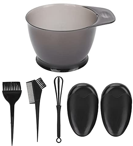 Kit per colorazione capelli professionale per salone 5 pezzi Set di spazzole per tinture per capelli, pettine, strumenti per tintura in ABS di alta qualità per uso domestico