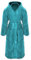 Gräfenstayn® Damen & Herren Kuschelfleece Bademantel mit Kapuze Größe S-XXXL mit Öko-Tex Standard 100 Flanell Fleece (XXXL, Türkis)