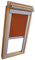 Verdunkelungsrollo Rollo für VELUX Dachfenster TYP GGU/GPU - S06 - Farbe terracotta - mit Aluminium Seitenschienen - KLICK Montage