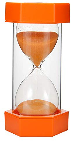 jiashemeng Sand Timer for Kids, Hourglass sand timers 5/10/20/30min, Kitchen Timer Child Game Toy Random Color 5 Minutes