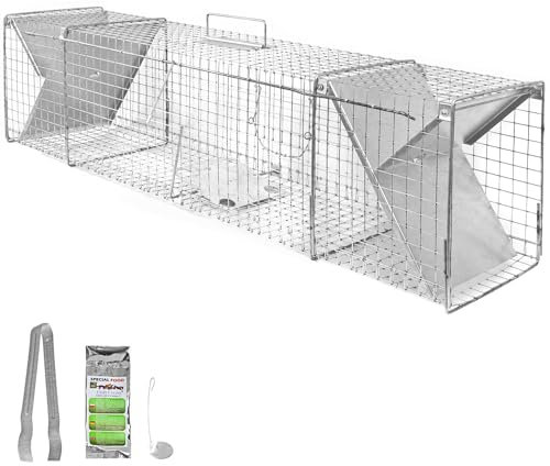 Lebendfalle Marder Rattenfalle Lebend Wiesel Fuchs Garten Kaninchen Abwehr Umsiedeln Falle Haus Zubehör Vertreiben Dachboden 120 x 31 x 29 Stable Petigi