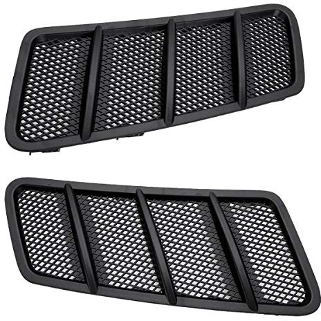 Viudecce Cappuccio di Aspirazione del Flusso d'Aria della Griglia di Ventilazione del Cofano Anteriore per Auto 2 Pezzi per Mercedes W166 GL GL350 GL450 GL550 ML ML350 ML550 2012-2015