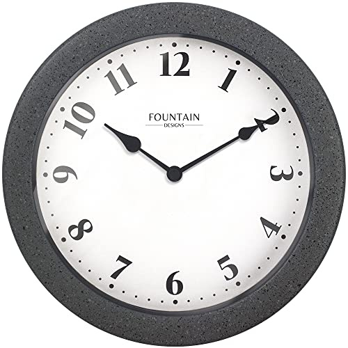 FOUNTAIN DESIGNS 8.26 Small Indoor/Outdoor Clock Waterproof IP65