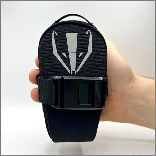 DACHS Sacoche de selle de vélo de course avec clip magnétique et support de lumière – Sacoche de vélo compacte et légère en nylon imperméable – Mini sacoche de selle : 13 x 7 x 5 cm, 60 g, 400 ml
