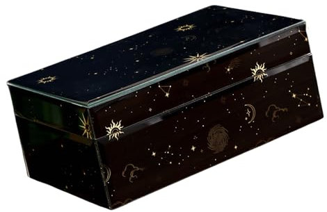 SANRLO Versatile Jewelry Storage Box Stylish Glass Jewelry Container Strorage Box for Rings and Necklaces Collection