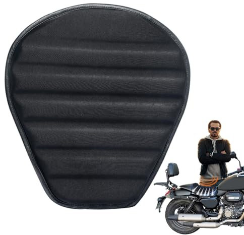 Motorradsitzkissen - Motorradsitzpolster - Butt Polster, Beifahrersitz Hohe Elastizität, Wellenform für komfortable Fahrten