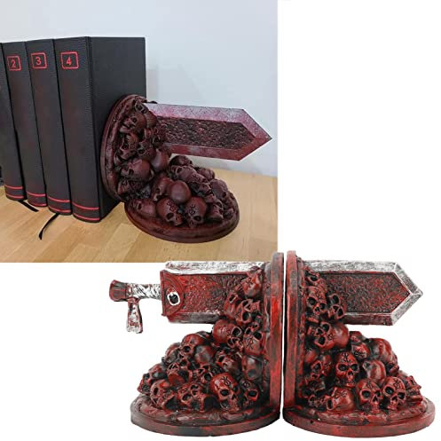 Berserk - Sujetalibros vintage de resina con base antideslizante, sujetalibros decorativos de dragón furioso, adorno único para decoración de escritorio