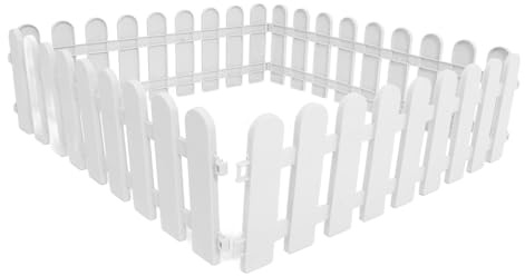 UPKOCH Enclos et Facile à Installer Tortue Terrestre Exterieur en Plastique Blanc 4pcs Parc Extérieur Sécurisé pour Animaux de Compagnie pour Reptiles