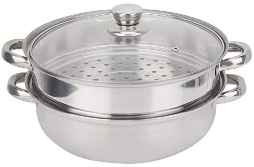 Pazzo vendita pentola a vapore, 2 strati di acqua bagnomaria zuppa pentola a vapore in acciaio inox 27cm