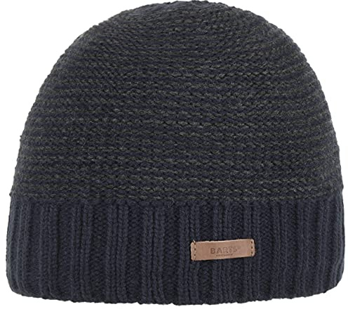 Barts David Beanie Strickmütze Herren - Herrenmütze Wintermütze mit Futter Herbst-Winter Winter - One Size dunkelblau
