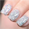 GAOY Glitter Gel Nagellack, 16ml Silber glitzernder Gellack, Diamant glänzender Glitter Soak Off UV Gel für Nagelkunst, 1350 Milky Way