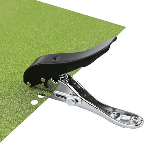 Tissting Lochzange Papier, 8mm Rund Einzelloch Lochstanzer 25mm Verstellbarer Papierstanzer Basteln Stanzzange Klein Metall Locher für Etiketten, Karten, Handwerk