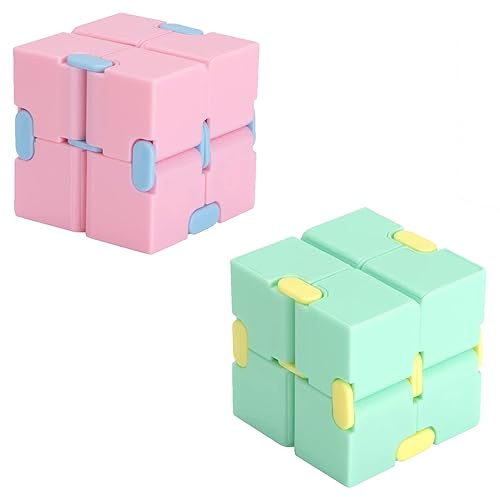 GEARMAX Infinity Cube, Mini Puzzle Flip Toys, Anti-Stress, Pour Soulager l'Anxiété et Le Stress Chez Les Enfants et Les Adultes