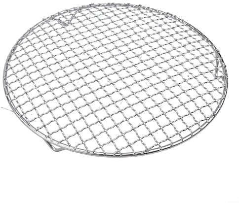 Griglia di raffreddamento rotonda da 13-35 cm, in acciaio inox 201, per cottura a vapore, vassoio di cottura circolare per barbecue, accessori per friggitrice ad aria (15 cm)