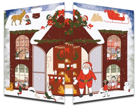 Calendario dell’Avvento 2025 per bambini – Idea Regalo Bambini – 24 buone azioni da realizzare prima di Natale – A partire dai 3 anni – Formato A4