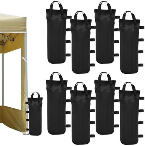 TUZHE Gewichte für Pavillon 8 STK, Pavillon Gewichte Sandsäcke zum Befüllen Beschweren Sandsack Beschwerung aus 800D Oxford