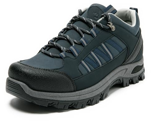 JOMIX Zapatillas Trekking Hombre Outdoor Senderismo Montaña Deportivas Ligeras Antideslizantes Transpirables Zapatos Casual para Caminar Ocio y Trabajo MOS255034 Azul 42