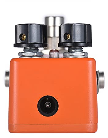 Aumotop Elgitarr Preamp Effektpedal 4 Knoppar True Bypass LED-ljus Hållbar Bärbar för Gitarrister