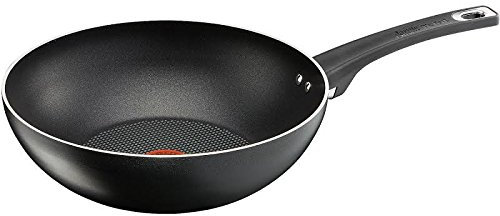 Jamie Oliver Tefal Ultra Resistant Food Safe PFOA Free Non-Stick Wok 28cm, Black
