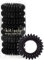 Kitsch Spiral Hair Ties for Women - Creaseless and Dent-free Coil Hair Ties | No Damage, Phone Cord Coils | Made of Flexible and Durable Plastic | Ideal for Daily Use - 8pcs (Black)