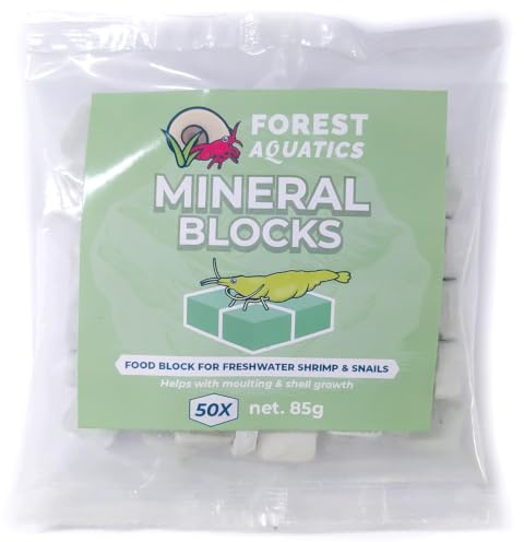 Forest Aquatics 50 x Calcium Mineral Block Food for Shrimp Snails Plecos Crabs Nerites Ramshorns
