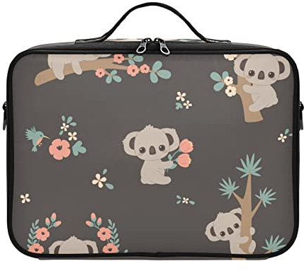 RPLIFE Trousse de toilette de voyage multifonction à suspendre avec crochet pour fruits et légumes de la Jamaïque, Koala mignon., one size
