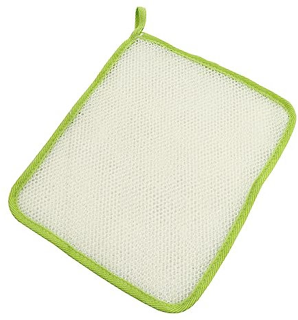 Cabilock 5st Doppellagiges Schaumquadrat Peeling-gesichtswäscher Peeling Halter Für Seifengitter Gesichtshandtücher Waschlappen Für Dein Gesicht Make-up-entferner-tuch Bambus Nylon Kleidung