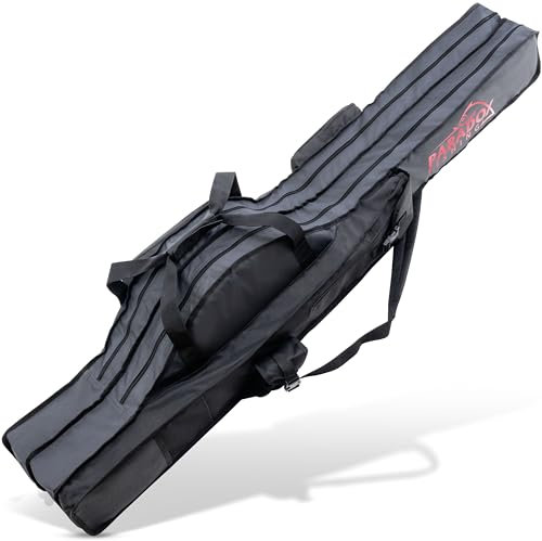 Paradox Fishing Rutentasche 160 cm 2 Fächer I Angeltasche Rutentasche Rutenfutteral Angel Tasche - Angelrutentasche Futteral Angeln