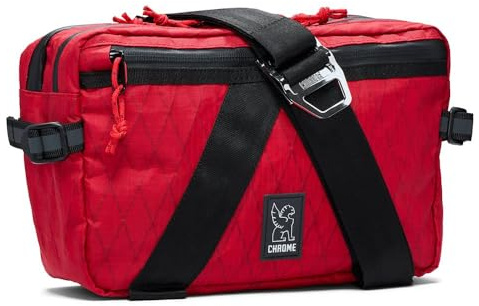 Chrome Uni Tensile Slide Sling Bag Körpertaschen, Rot und schwarz