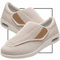 Möge Chaussons Diabétiques Homme Réglable Orthopédique Sandales Large Chausson Fermeture Scratch pour Personne Âgée Pieds Gonflés Arthrite Oedème Swollen Pantoufle(Color:Beige,Size:42 EU)